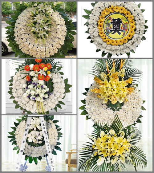 山西长治武乡县贾豁乡槐树烟村花圈速递
